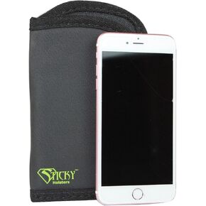 حافظة للهاتف الخلوي Sticky Holsters T-3 - غطاء حافظة للهاتف المحمول - يناسب الهواتف مقاس 7 × 4 بوصات مع أو بدون حافظة - IWB أو حمل الجيب اليومي - أسود in Kuwait