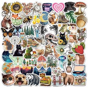 200Pcs Stickers Pack Cute Anime Stickers for Water Bottle, Laptop, Journal, Scrapbook, Computer, Hydroflask, Skateboard, Notebook, Waterproof Vinyl Graffiti Aesthetic Decals