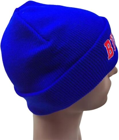 Classic Knit Beanie Cap Beanie for Men and Women, Soft Cuffed Winter Thick Hats Beanies Warm Knit Hats with Pom for Fans in Kuwait