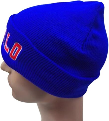 Classic Knit Beanie Cap Beanie for Men and Women, Soft Cuffed Winter Thick Hats Beanies Warm Knit Hats with Pom for Fans in Kuwait