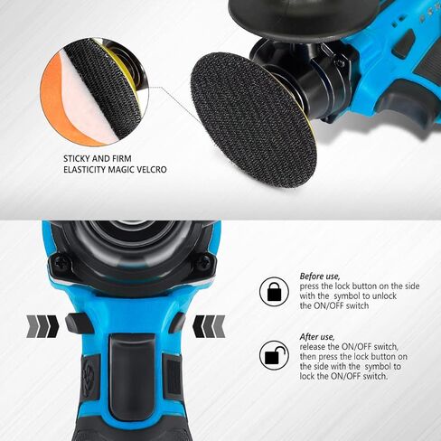 ‎DNA MOTORING TOOLS-00236 مجموعة أدوات مفك كهربائي لاسلكي قابل لإعادة الشحن 3.6 فولت مع ضوء عمل LED، أزرق in Kuwait