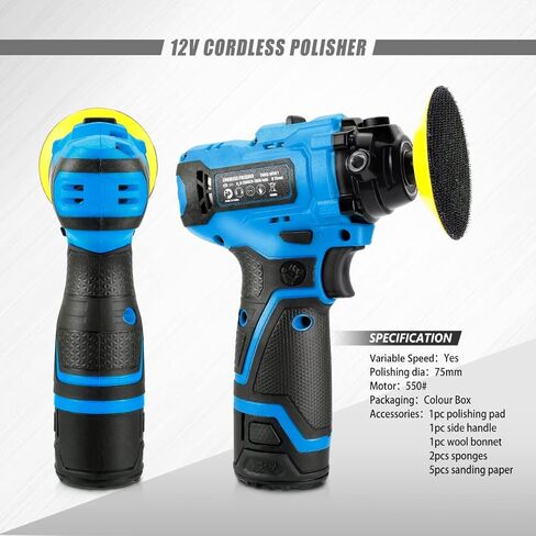 ‎DNA MOTORING TOOLS-00236 مجموعة أدوات مفك كهربائي لاسلكي قابل لإعادة الشحن 3.6 فولت مع ضوء عمل LED، أزرق in Kuwait