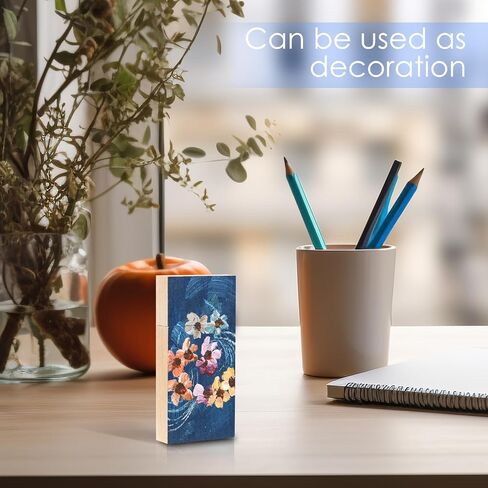Manual Oil Painting USB 2.0 Flash Drive 16GB Data Storage Memory Stick Flowers in Water Paint Wooden Thumb Drive Small Size - 1.10x0.35x2.36inch in Saudi Arabia