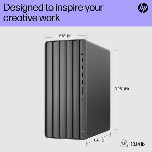 HP Envy Tower Business Desktop Computer, Intel Octa-Core i7-11700 to 4.9GHz, 16GB DDR4 RAM, 512GB PCIe SSD, 802.11AC WiFi, Bluetooth, Keyboard and Mouse, Windows 11 Pro, Tilsiy in Saudi Arabia