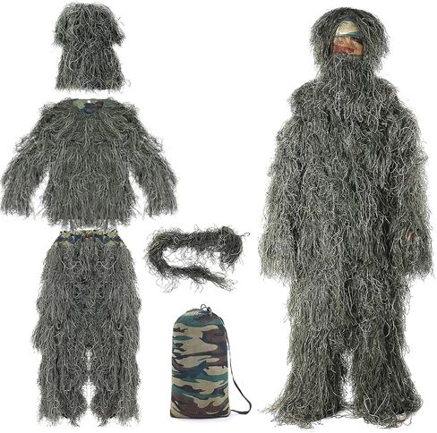 EAmber Ghillie Suit 3D Youth Camo Camouflage Hunting Apparel Clothing Youth in Saudi Arabia