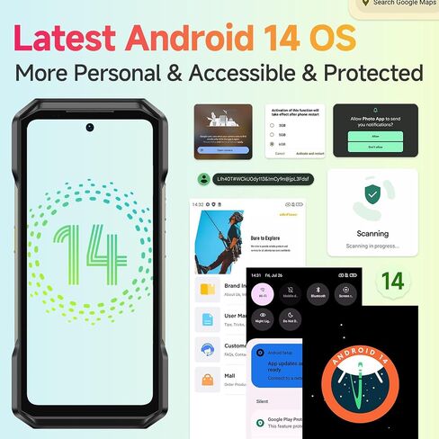Ulefone Armor 27T Rugged Cell Phone with Thermal Image Camera, MTK Helio G99, 24GB+256GB, 50MP+64MP+32MP, Android 14, 6.78", 10600mAh/Wireless Charge, uSmart Connector, 4G Unlocked Smartphone in Saudi Arabia