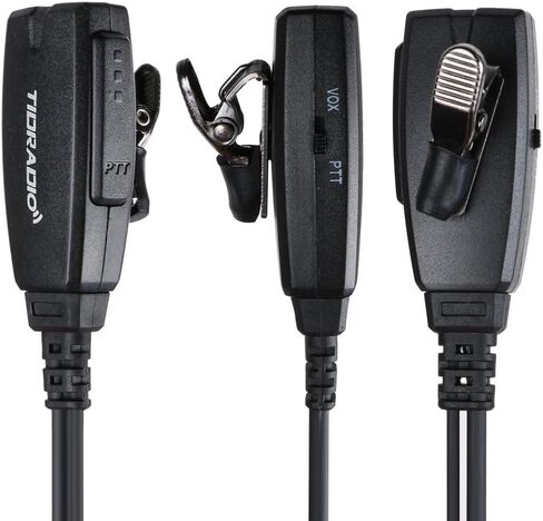 TIDRADIO Walkie Talkie Earpiece with Mic (Includes Earmolds and Ear Buds) 2 Pin Acoustic Tube Headset TD-M8 TD-V2 Retevis H-777 RT21 RT22 Baofeng UV-5R BF-888S 2 Way Radio (10 Pack) in Kuwait