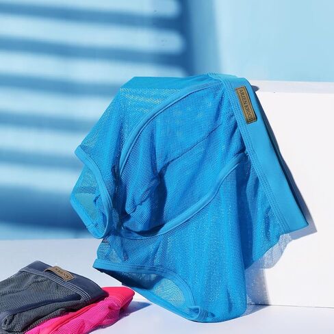 سراويل داخلية مثيرة للرجال من Casey Kevin للرجال قابلة للتنفس وشبكة مثيرة شفافة من خلال الملابس الداخلية المنتفخة وحقيبة الجذع in Kuwait