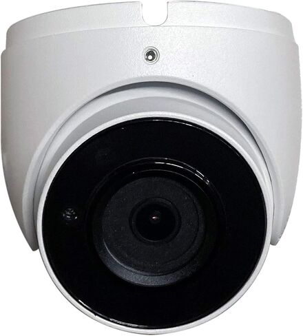 eSecure 4-in-1 AHD/HD-TVI/HD-CVI/960H 5MP IR Eyeball Dome Camera, Fixed Lens, OSD, COC, Home Security Surveillance Dome Camera (White) in Kuwait