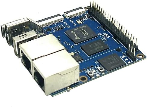 كمبيوتر Youyeetoo Banana pi BPI-M2S ذو لوحة واحدة - تطبيقات رؤية الكمبيوتر AI - Dual GbE/HDMI 2.1/MIPI-CSI/MIPI-DIS - يدعم Android Linux، يتكيف مع BPI-RTL8822CS WiFi (إصدار A311D) in Kuwait