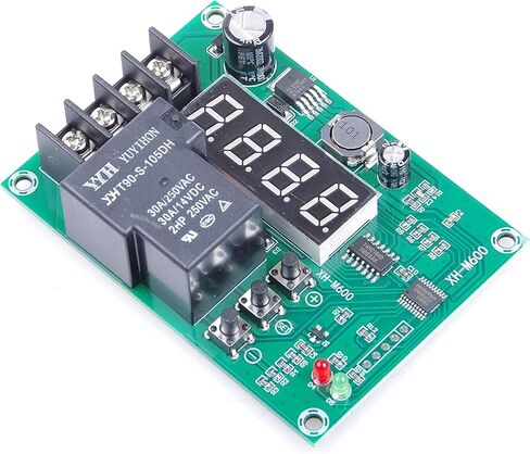 Digital LED Charger Control Controller Module DC DC 6V 12V 24V 36V 48V 6V-60V 30A Storage Lithium Battery Charging Protection Board XH-M600 Relay in Kuwait