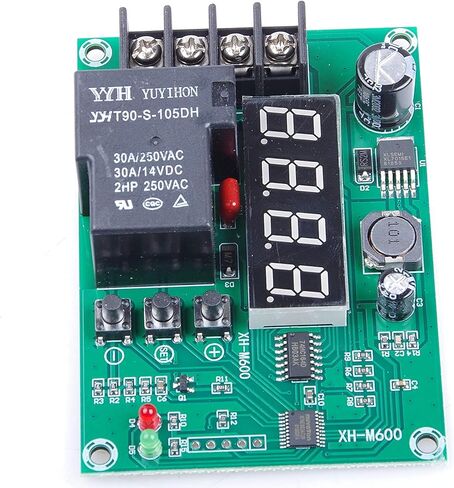 Digital LED Charger Control Controller Module DC DC 6V 12V 24V 36V 48V 6V-60V 30A Storage Lithium Battery Charging Protection Board XH-M600 Relay in Kuwait