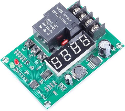 Digital LED Charger Control Controller Module DC DC 6V 12V 24V 36V 48V 6V-60V 30A Storage Lithium Battery Charging Protection Board XH-M600 Relay in Kuwait