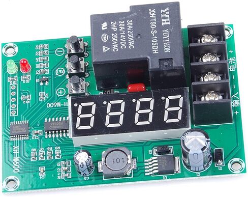 Digital LED Charger Control Controller Module DC DC 6V 12V 24V 36V 48V 6V-60V 30A Storage Lithium Battery Charging Protection Board XH-M600 Relay in Kuwait