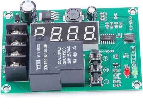 Digital LED Charger Control Controller Module DC DC 6V 12V 24V 36V 48V 6V-60V 30A Storage Lithium Battery Charging Protection Board XH-M600 Relay in Kuwait