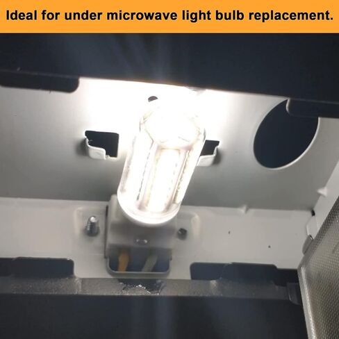 2PCS G8 Led Bulb, Microwave Light Bulbs Oven Light Bulb Equivalent to 70W Halogen Bulb 630LM 100 to 240V White Light for GE Microwave Oven, Range Microwave Hood 7W (White Light) in Saudi Arabia