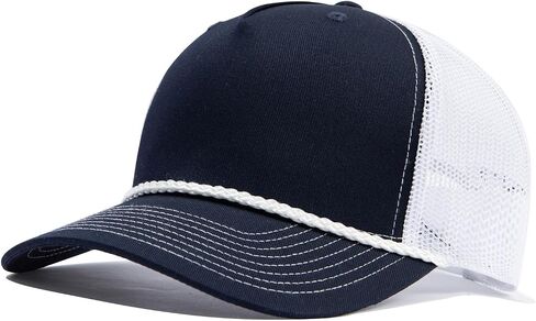 Croogo Mesh Trucker Hat for Men Adjustable Structured Baseball Cap Breathable Vintage Dad Hat Hip Hop Snapback Hat Umpire Cap in Saudi Arabia