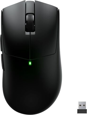 Claw Wireless Gaming Mouse, Ergonomic Mouse, 55g Ultra-Lightweight, 26000 DPI - PAW3395 Sensor, 5 Programmable Buttons, 300 mAh Battery - Compatible with Laptop/PC/Mac - Black in Saudi Arabia