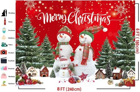 Dudaacvt 7x5ft عيد الميلاد خلفية عيد الميلاد خلفية راية حفلة الشتاء السنة الجديدة عيد الميلاد عشية الأسرة الطرف الديكور الشتاء ثلج خلفية in Kuwait