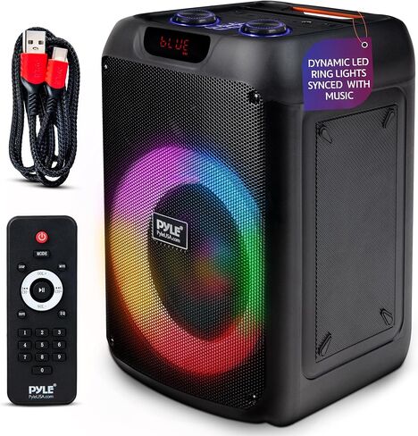 Pyle Audio Bluetooth Party Speaker - Party Bluetooth Speaker with True Wireless Stereo System - Enjoy Powerful Bass and Clear Treble - Portable Big Speaker - Model PPHP8496-100W in Saudi Arabia