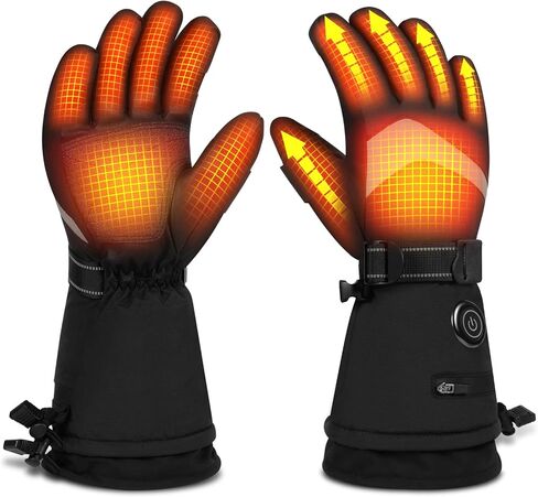 قفازات الشتاء، قفازات شتوية مقاومة للماء تعمل باللمس بالكامل للتزلج في الهواء الطلق والصيد والمشي لمسافات طويلة والتخييم (L) in Kuwait