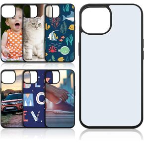 Konohan 6 Pieces Sublimation Blank Phone Case Cover Blank Printable Phone Case for DIY Customize Heat Press Rubber Protective Case (Compatible with iPhone 13)