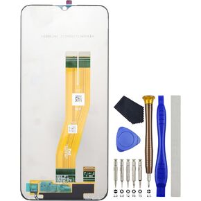استبدال مجموعة شاشة LCD كاملة تعمل باللمس لهاتف Samsung Galaxy A03 SM-A035F باللون الأسود