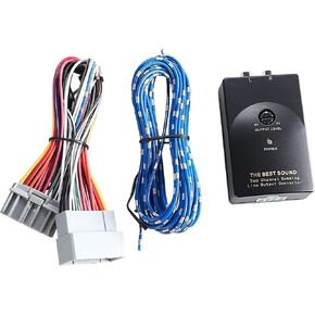 NuIth Car Radio Amp Amplifier Wiring Harness Adapter Compatible with 2002-2007 Jeep/Chrysler/Dodge Vehicle Non JBL System High to Low RCA Converter for Adding Amplifier Subwoofer to Stock Stereo