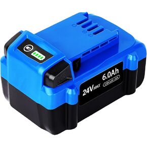 TenHutt 【Upgrade】 2Pack 6.0Ah Replace Battery for Kobalt 24V Battery MAX 6.0Ah KB624-03 KB524-03 KB424-03 KB224-03 0673802 Cordless Tools Lithium Ion Battery[Can't FIT Snow Joe &Sun Joe &Chain Saw]