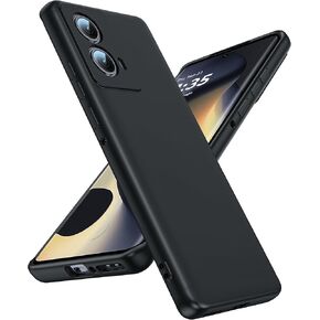 LeYi for Motorola-Edge-2024 Case: Moto Edge 2024 Case with Slim & Anti-Scratch, Liquid Silicone Funda para Cover Shockproof Phone Case for Motorola Edge 2024, Black