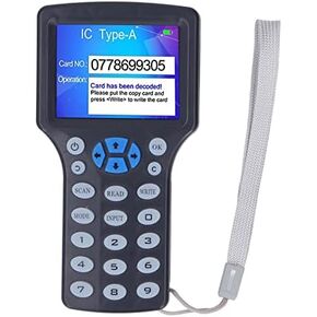 Smart RFID NFC Card Copier,10 Frequency Handheld NFC RFID Card Copier Readers Writer Duplicator,1 Card Reader+10 Keychain+10 Card+10 UID Keychain+1 USB Data Cable