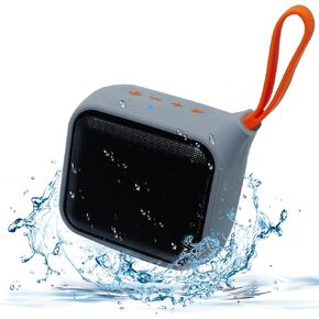 Waterproof Portable Bluetooth Speaker with 8W Big Sound, Small Wireless Speaker Subwoofer,20H Playtime, BT 5.3, Support TF Card, TWS for Bicycle, Shower Outdoor,Travel, Hiking, Party,Gift