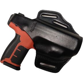 Tactical Scorpion Gear 3 Slot Thumb Break Leather Holster: Fits Byrna SD W and WO Laser - NOT for XL