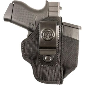 DeSantis Pro Stealth IWB Holster - Holster IWB, Conceal Carry Holster, Fits Most Large Frame Double Action & Semi Autos Up To a 4" Barrel, GLOCK 17/19, FN 509, S&W M&P 9/40 4.25"- Ambidextrous, Black