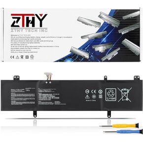 B31N1707 B31N1707-1 Laptop Battery Replacement for Asus VivoBook S14 S410 S410U S410UA S410UF S410UN S410UQ S4200UF S401QA S401UA S401UF S4100V S4200U X411UA X411UF X411UN X411UQ K410U K410UA P1410UA