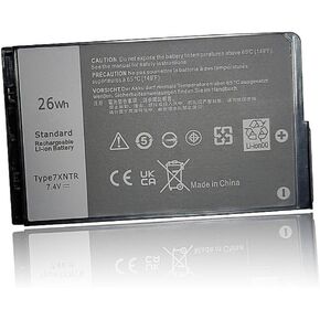 7XNTR Laptop Battery Replacement for Dell Latitude 12 7202 7212 Rugged Extreme Tablet Series Notebook J7HTX 07XNTR FH8RW 0FH8RW 7.4V 26Wh 3420mAh