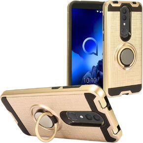 Z-GEN - for Alcatel Onyx 5008R, TCL A1X A503DL - Hybrid Phone Case w/Stand/Belt Clip Holster - CV1 Black