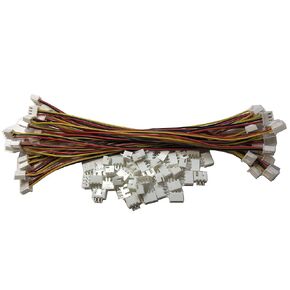 20 PCS 3 PIN JST XH Female Connector on Both Side - 200mm 1007 26 AWG & 40 PCS 3 PIN JST XH Male Connector