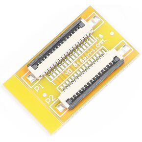 Heyiarbeit 1.0mm Pitch 15 Pin to 15 Pin Extension Connector Adapter for FFC FPC Cable Extend Zip HDD
