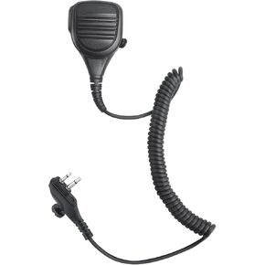 Two Way Radio Shoulder Mic Remote Speaker Microphone with 3.5mm Audio Jack for HYT Hytera Radio BD502i BD552i BD612i PD402i PD482i PD502i PD562i TC508 PD562 Walkie Talkie (Black), RE028