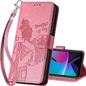 for Motorola Moto G Play 2023 Wallet case, Flip Folio Cover with Stand Feature for Women Men, PU Leather Phone Case Fit for Moto G Play 2023 / G Power 2022 [Blue-Butterfly] in Kuwait