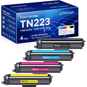TN223 Toner Compatible TN-223BK/C/M/Y Toner Cartridge Replacement for Brother TN 223 HL-L3230CDW HL-L3210CW HL-L3270CDW HL-L3290CDW MFC-L3710CW MFC-L3750CDW MFC-L3770CDW Printer (4 Pack)
