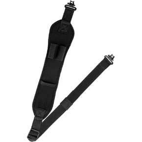 Pridefend Shotgun Sling with Shell Holder, Adjustable Shoulder Padding Strap with Swivels for Shotgun, Holds 2 Shells for 12GA