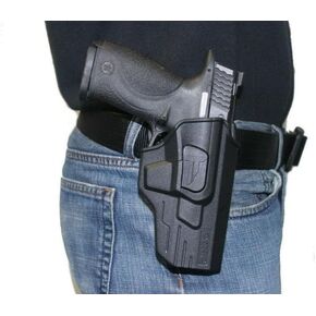 M&P 9mm Holsters, OWB Holster for S&W MP 9mm/.40 4.25" Full Size/M&P M2.0 9mm / SD9 VE / SD40 VE - Index Finger Released | Adjustable Cant | Autolock | Outside Waistband | Matte Finish -Right Handed