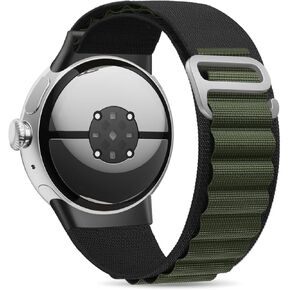 Alpine Loop Bands Compatible with Google Pixel Watch 3 45mm 41mm Band/Pixel Watch 2 Band/Google Pixel Watch Band for Men Women - Upgraded Metal Lugs - Nylon Sport Straps for Pixel Watch Accessories