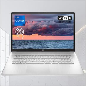 HP 2023 Newest Notebook Laptop, 17.3" HD+ Touchscreen, 13th Gen Intel Core i7-1355U Processor, 64GB RAM, 2TB PCIe SSD, Webcam, Fingerprint Reader, Wi-Fi 6, Windows 11 Home, Silver