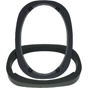 6X9 Universal Plastic Vehicle Speaker Spacer Ring Adapter, 6" x 9" Inch Car Speaker Beveled Spacer Mounting Bracket Adapter Speaker Mat, 1 Pair