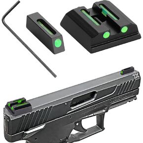 No-Tritium Fiber Optic Red/Green Sights for Pistol Taurus G2C, PT111, G3, TX22, G2, 709, G2S, PT140, 740, Taurus G2C Accessories Sights Set