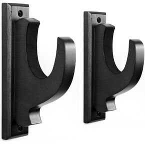 Gun Rack Wall Mount, Real Wood Shotgun & Rifle Wall Mount Holder Display for Sword Bow Firearm, Vintage Gun Holder Hangers for Gun Safe As Gifts for Men