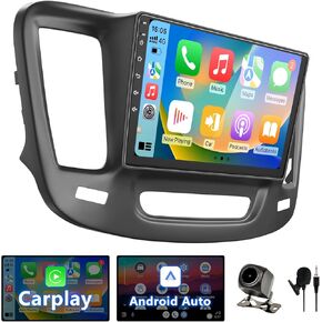 Car Radio Stereo Compatible with Chrysler 200 200C 200S 2015 2016 2017 2018 2019, 9" Android 13 Touch Screen with Wireless CarPlay Android Auto, GPS, BT, FM, WiFi, 1080P Backup Camera, 2+64GB